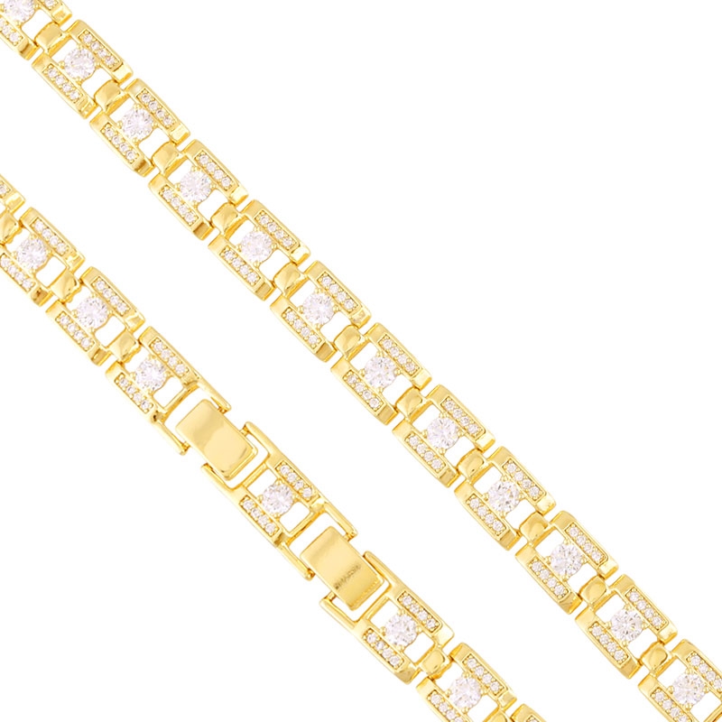 Bransoletka 14k z kryształkami Xuping BP22960 Bransoletka 14k z kryształkami Xuping BP22960