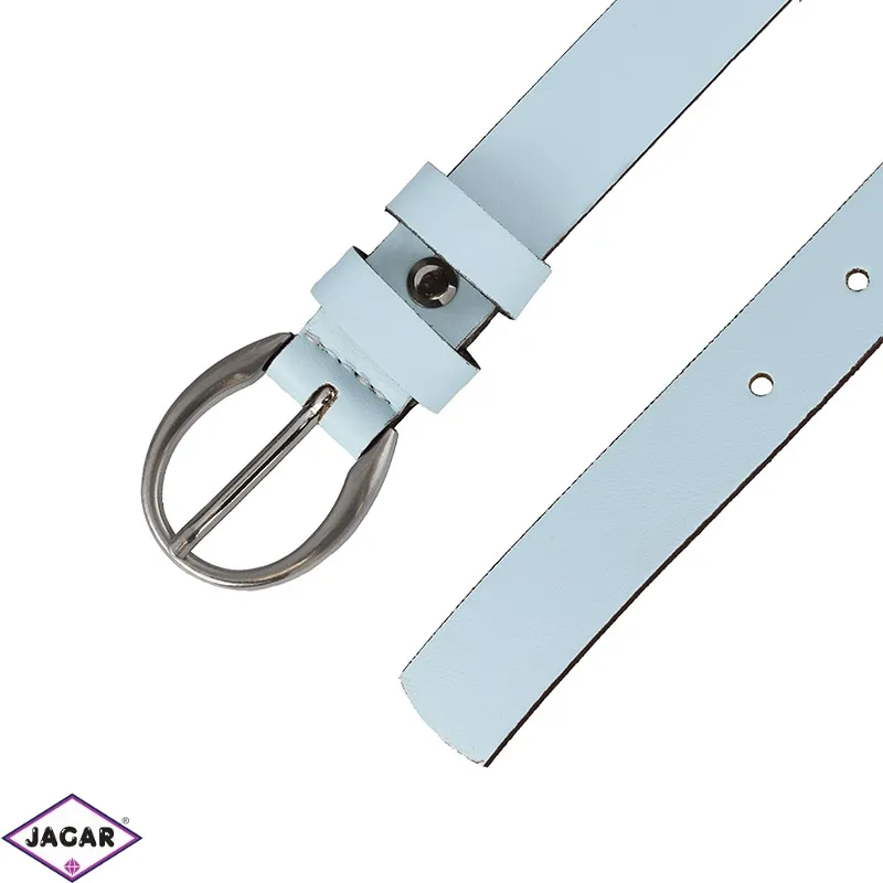 Pasek skórzany damski - Błękitny - 3cm BL61 Pasek skórzany damski - Błękitny - 3cm BL61