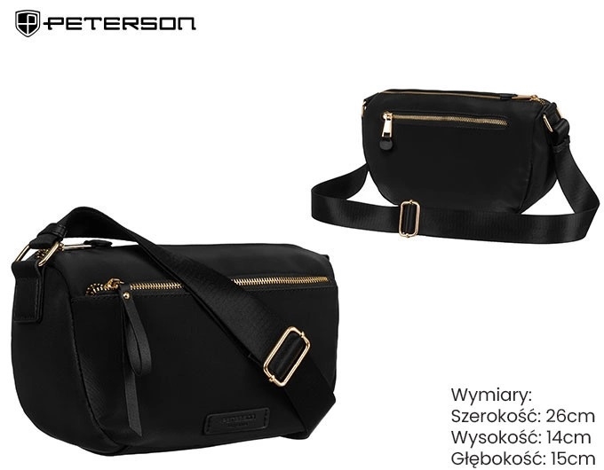 Torebka PTN JN-05 Black-Black TD1366 Torebka PTN JN-05 Black-Black TD1366