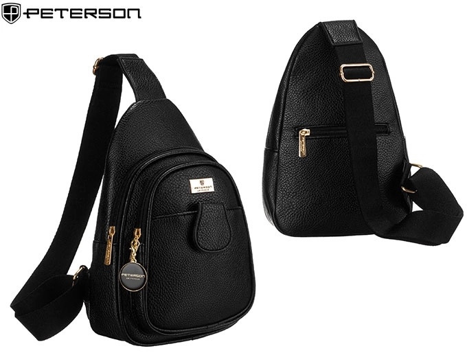 Plecak saszetka PU PTN SSY-1-F19 Black PL551 Plecak saszetka PU PTN SSY-1-F19 Black PL551