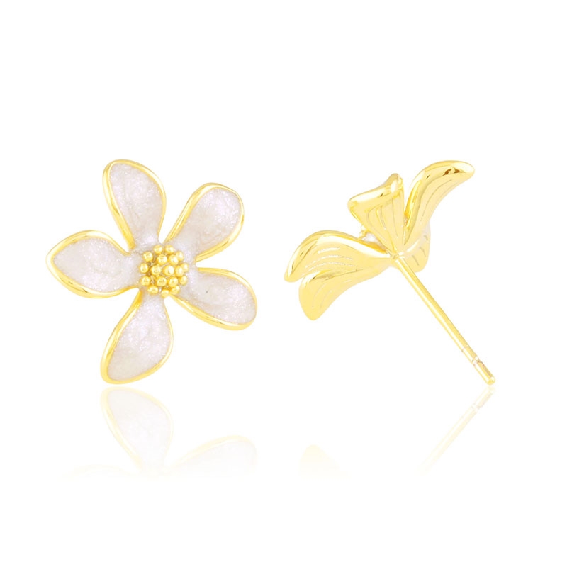 Kolczyki sztyfty 14k emaliowane Moonriver EAP44846