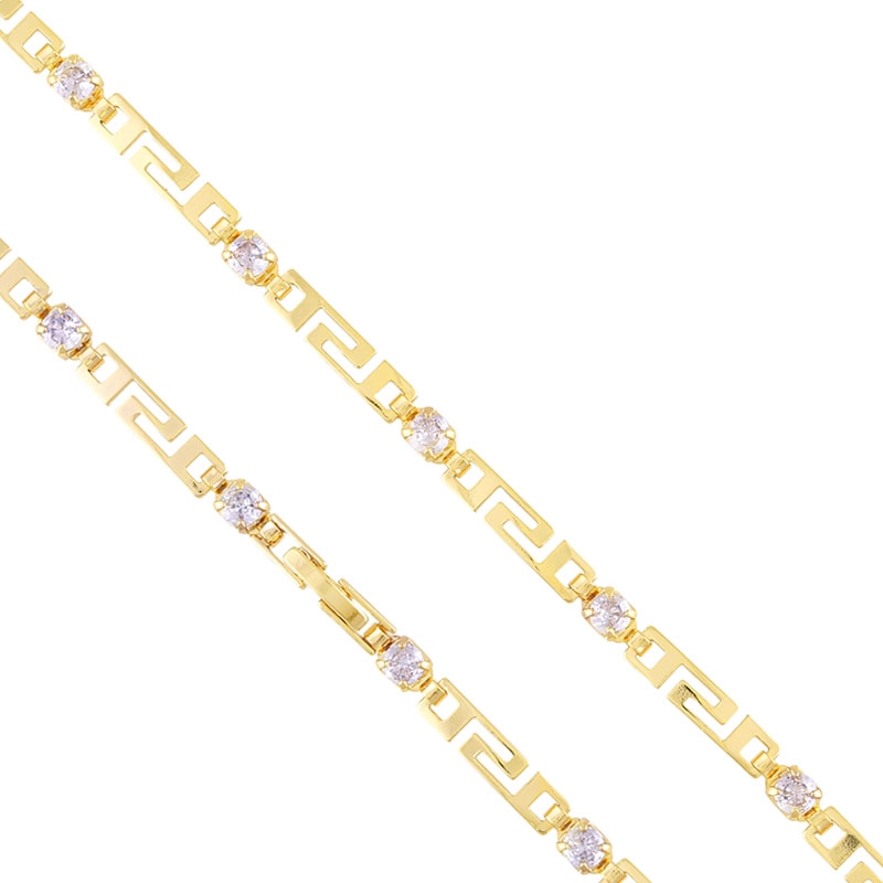 Bransoletka 14k z kryształkami Xuping BP22991 Bransoletka 14k z kryształkami Xuping BP22991