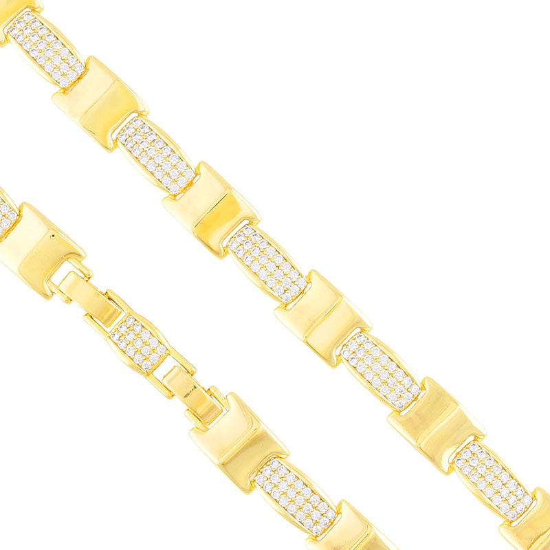 Bransoletka 14k z kryształkami Xuping BP22993 Bransoletka 14k z kryształkami Xuping BP22993