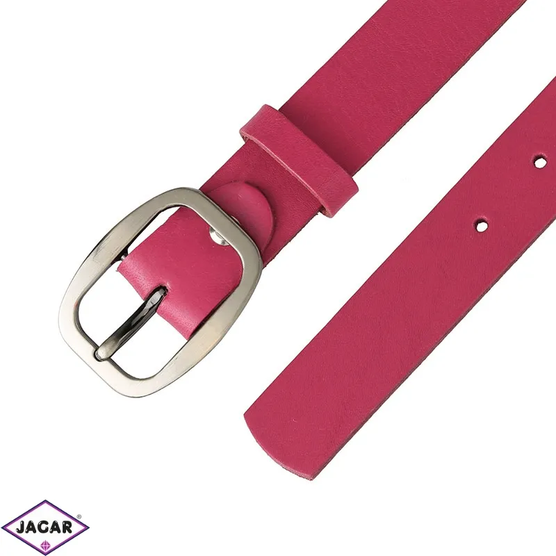 Pasek skórzany damski - Malinowy - 3cm - BL52 Pasek skórzany damski - Malinowy - 3cm - BL52