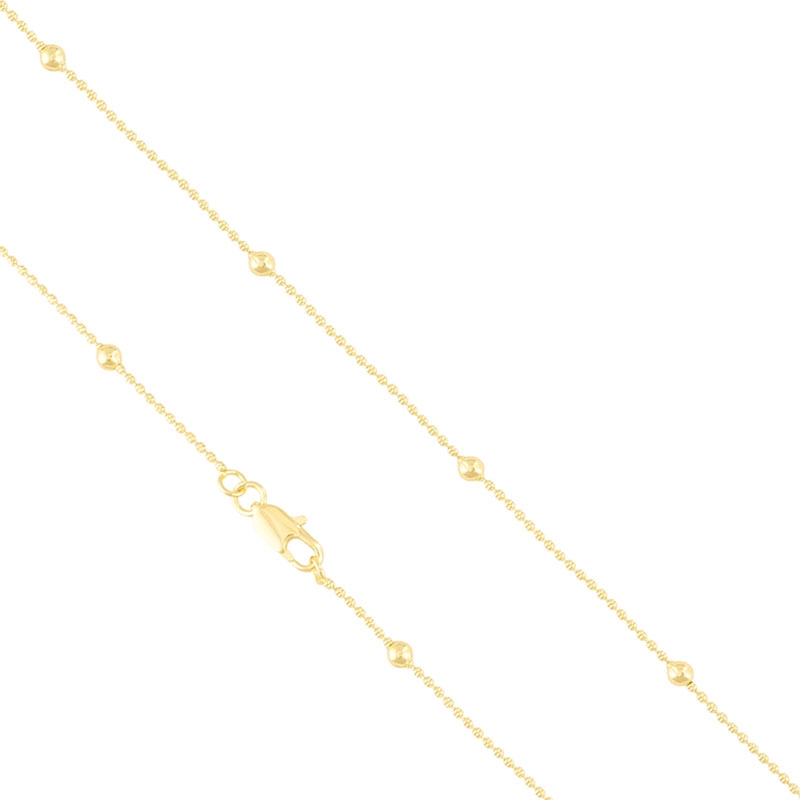Łańcuszek 14k z kulkami 45cm LUNA LAP5074 Łańcuszek 14k z kulkami 45cm LUNA LAP5074