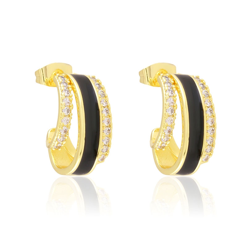 Kolczyki 14k emaliowane Milan EAP44992