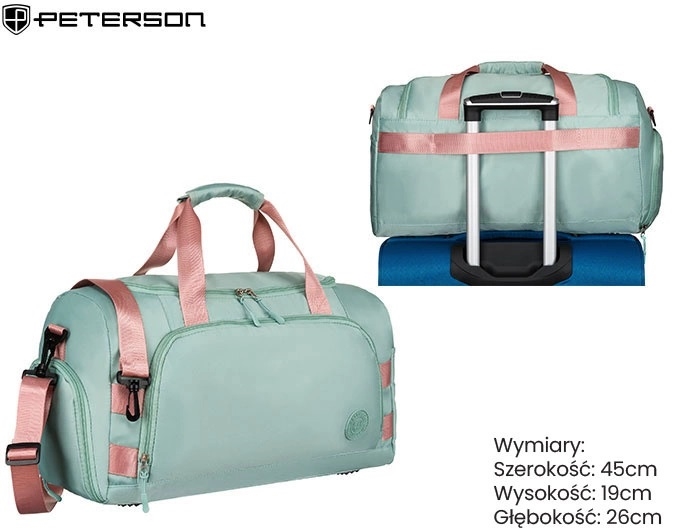 Torba podróżna PTN 24427 Green pink TD1370 Torba podróżna PTN 24427 Green pink TD1370