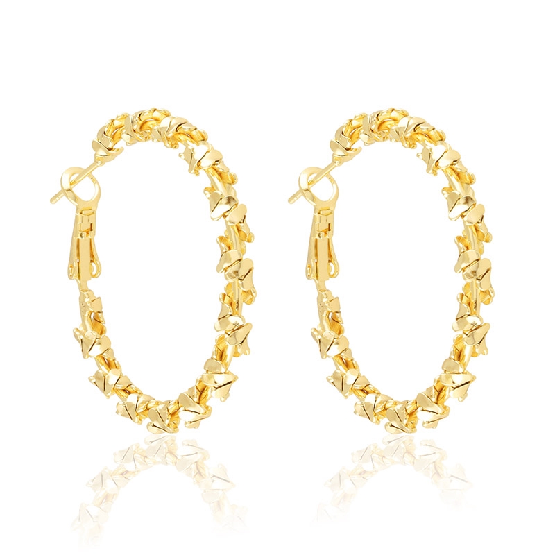 Kolczyki 14k koła 3cm Xuping EAP45022