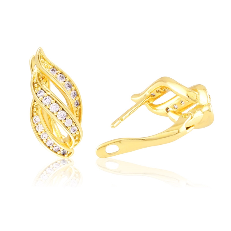Kolczyki 14k z kryształkami Xuping EAP45028