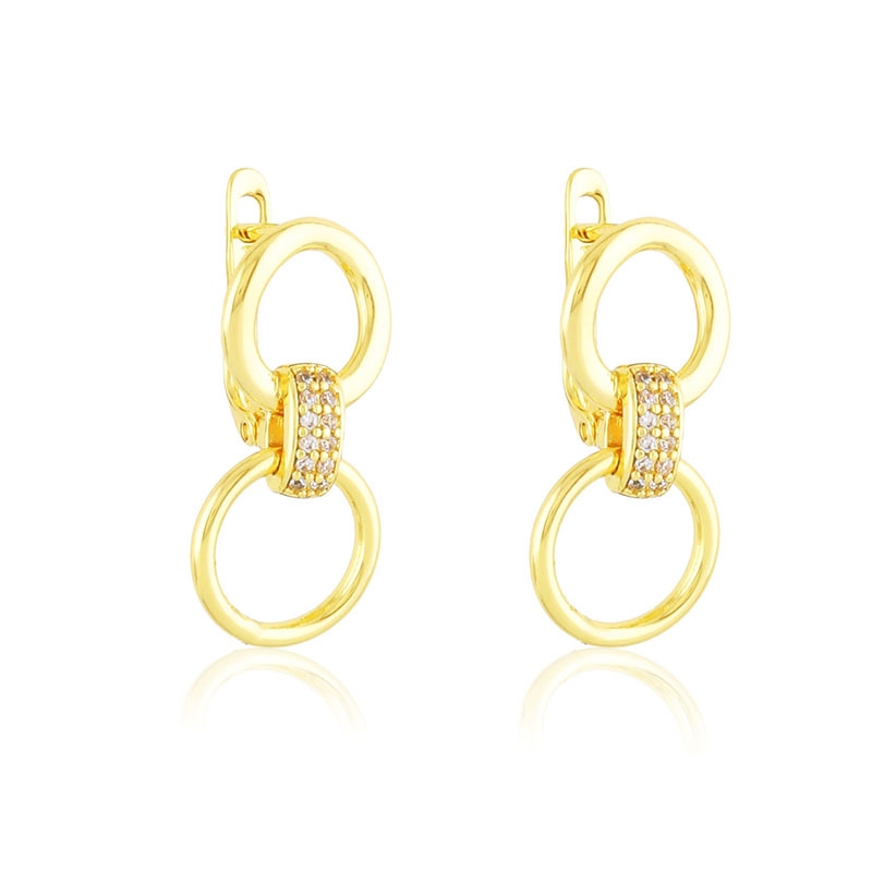 Kolczyki 14k z kryształkami Xuping EAP45039 Kolczyki 14k z kryształkami Xuping EAP45039