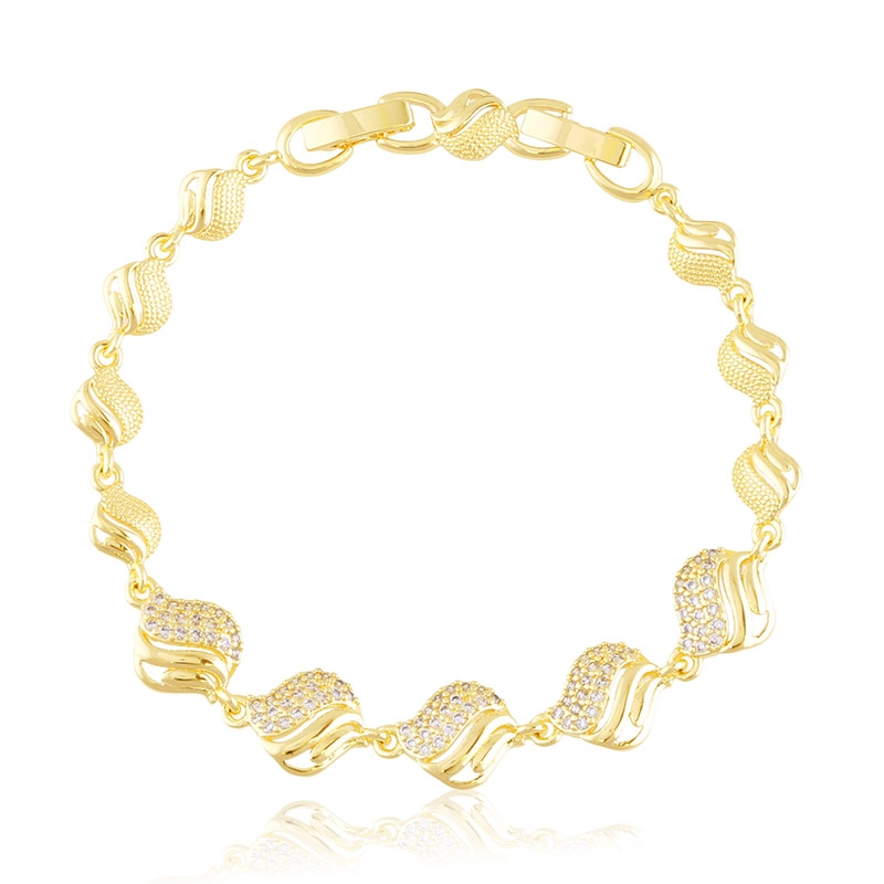 Bransoletka 14k z kryształkami Aisadi BP23091 Bransoletka 14k z kryształkami Aisadi BP23091
