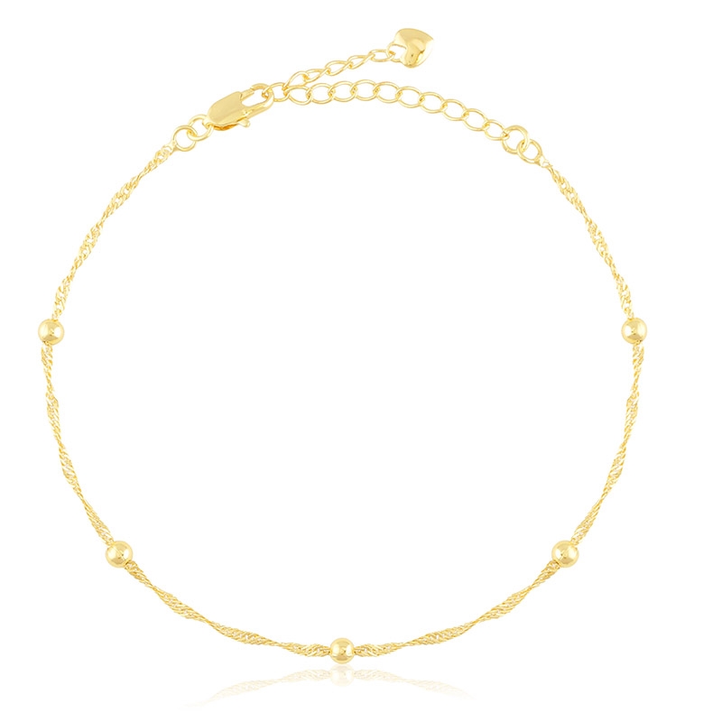 Bransoletka 14k z kulkami Aisadi BP23093 Bransoletka 14k z kulkami Aisadi BP23093