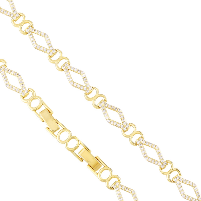 Bransoletka 14k z kryształkami Xuping BP23096