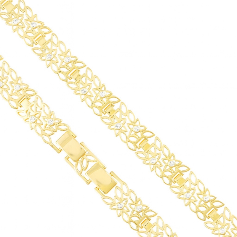 Bransoletka 14k ażurowa 0,8cm LUNA BP23123 Bransoletka 14k ażurowa 0,8cm LUNA BP23123