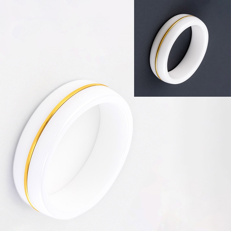 Obrączka ceramiczna biała Xuping PP7238 Obrączka ceramiczna biała Xuping PP7238