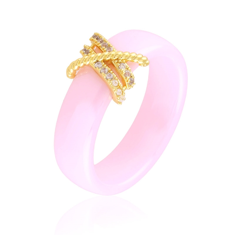 Pierścionek ceramiczny pink Xuping PP7240 Pierścionek ceramiczny pink Xuping PP7240