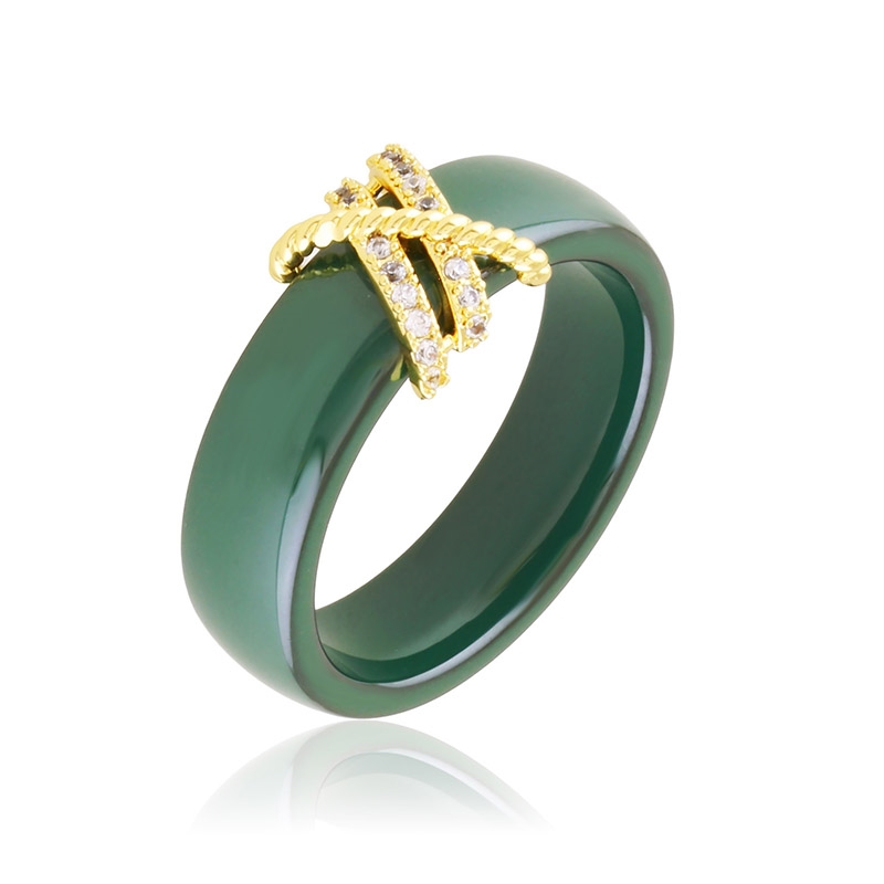 Pierścionek ceramiczny green Xuping PP7242 Pierścionek ceramiczny green Xuping PP7242