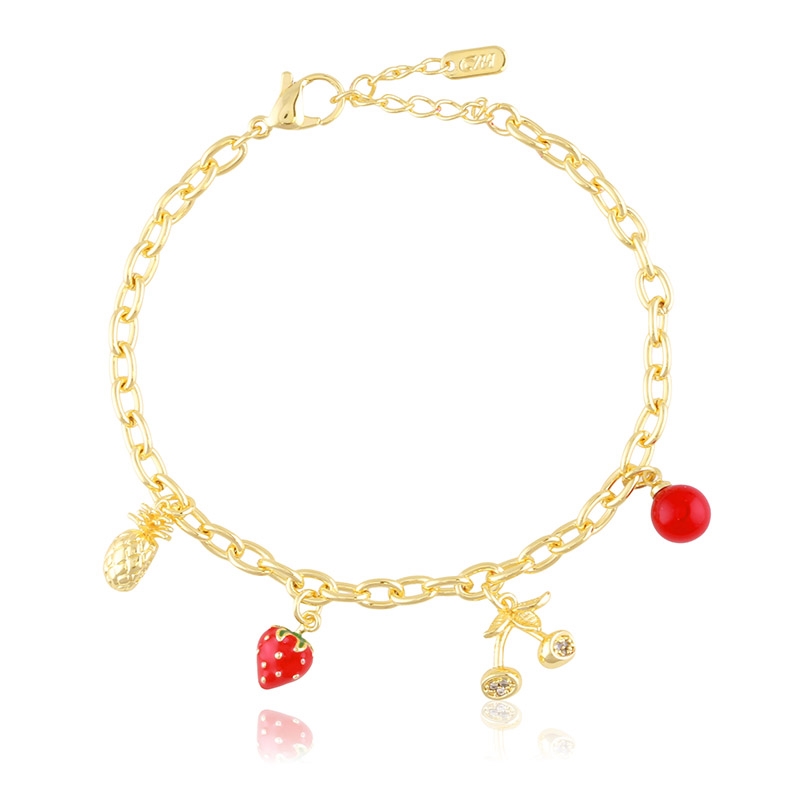 Bransoletka 14k wisienki 7C7C BP23198