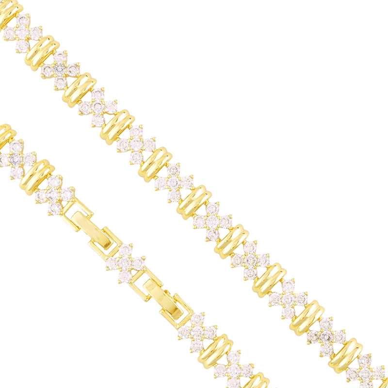 Bransoletka 14k z kryształkami LUNA BP23204 Bransoletka 14k z kryształkami LUNA BP23204