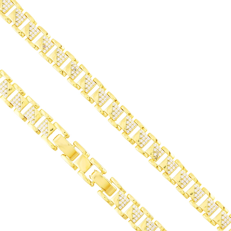 Bransoletka 14k z kryształkami Xuping BP23207 Bransoletka 14k z kryształkami Xuping BP23207