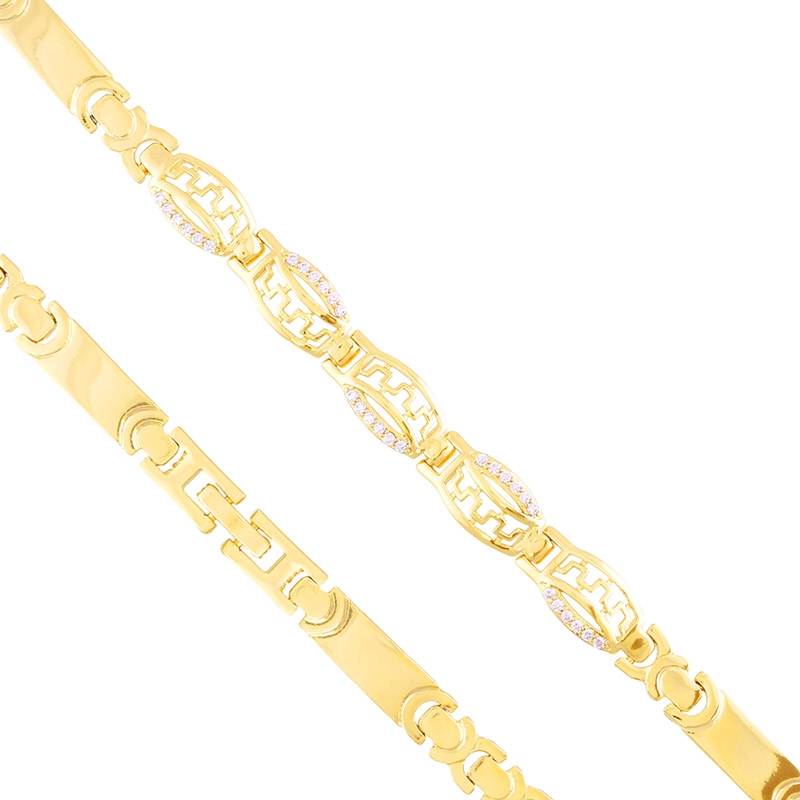 Bransoletka 14k z kryształkami Xuping BP23208 Bransoletka 14k z kryształkami Xuping BP23208