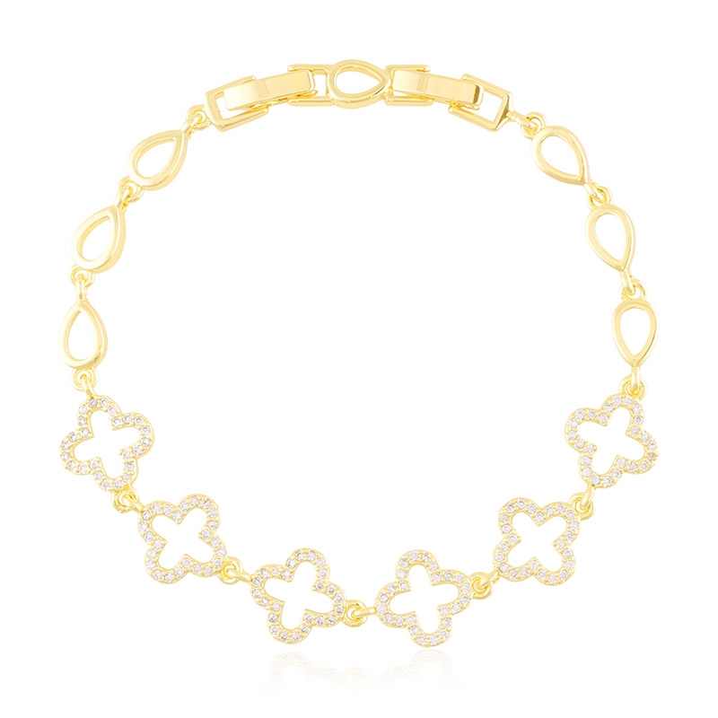 Bransoletka 14k z kryształkami Aisadi BP23217