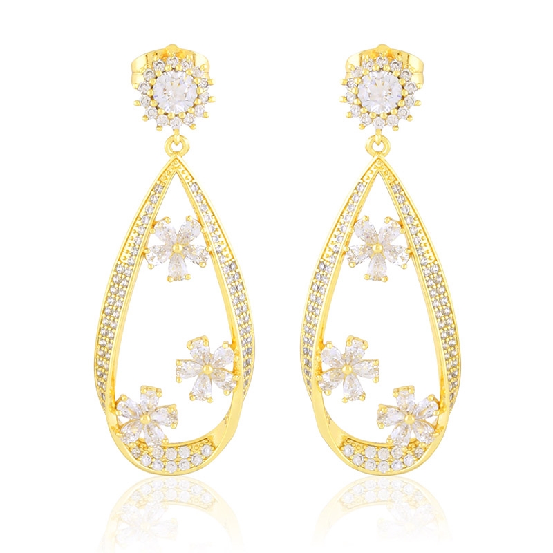 Kolczyki 14k z kryształkami Xuping EAP45252 Kolczyki 14k z kryształkami Xuping EAP45252
