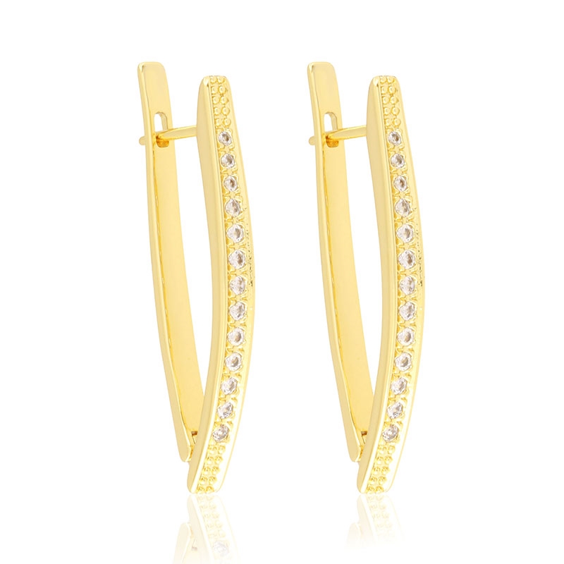 Kolczyki 14k z kryształkami Xuping EAP45259
