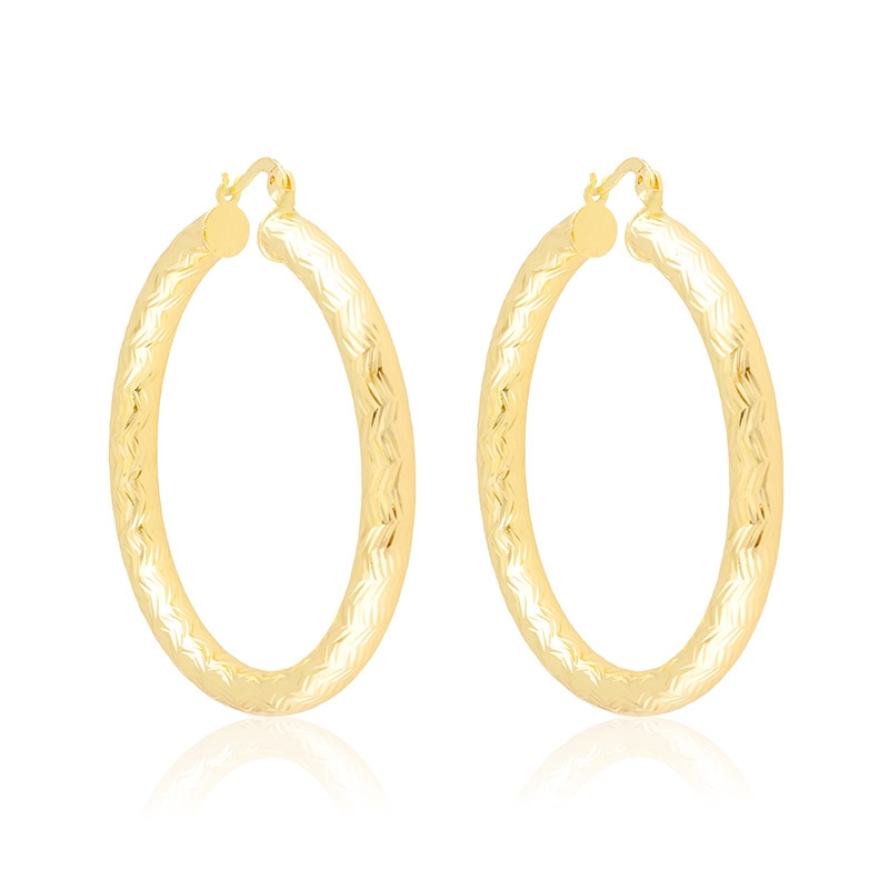 Kolczyki 14k koła 5cm Milan EAP45298 Kolczyki 14k koła 5cm Milan EAP45298