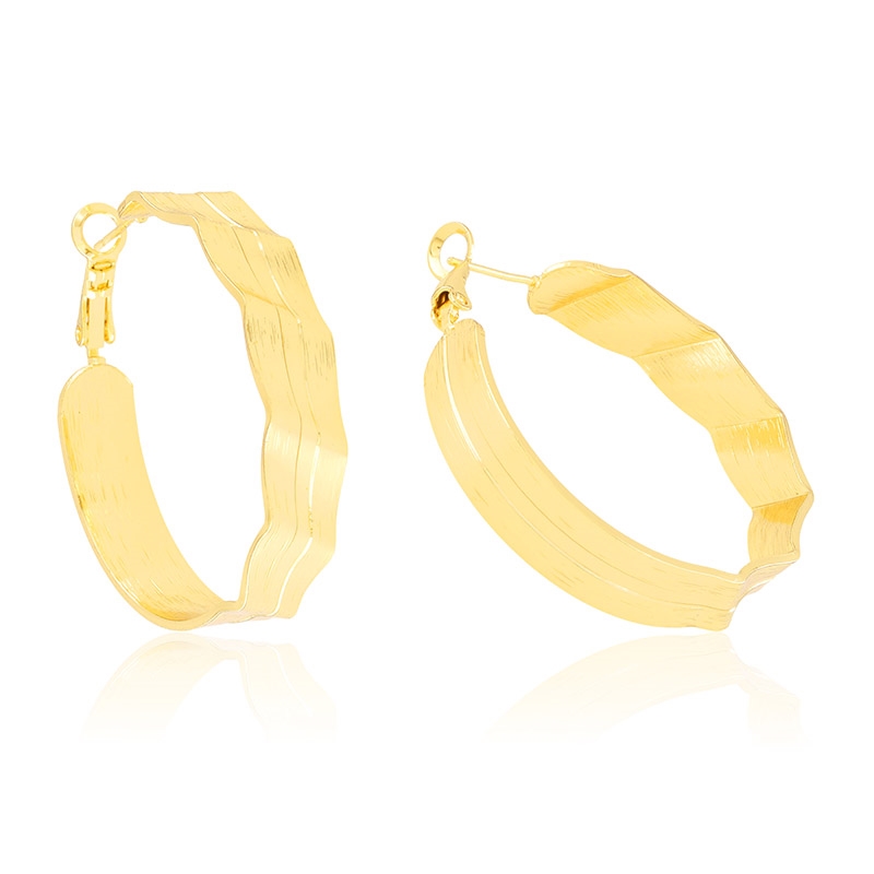 Kolczyki 14k koła 4cm Milan EAP45300 Kolczyki 14k koła 4cm Milan EAP45300