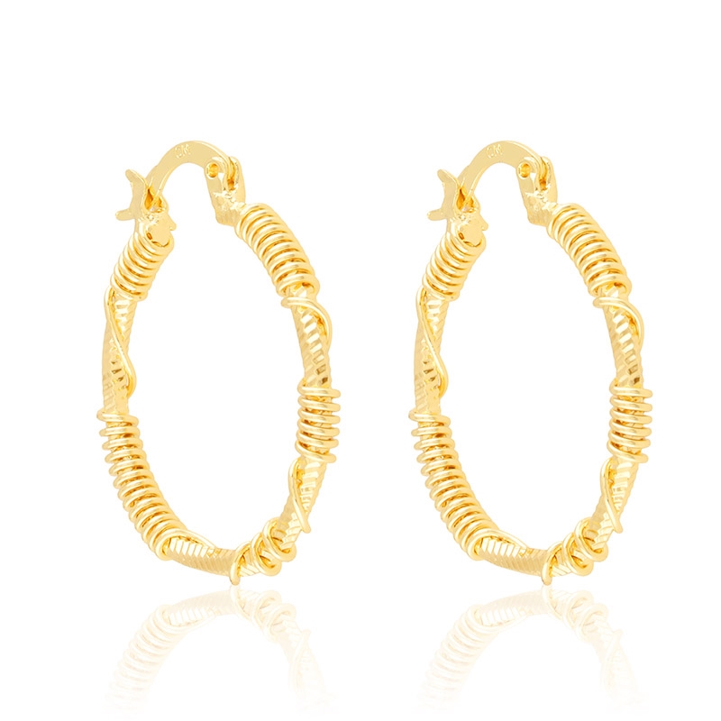 Kolczyki 14k koła 3cm Milan EAP45301 Kolczyki 14k koła 3cm Milan EAP45301