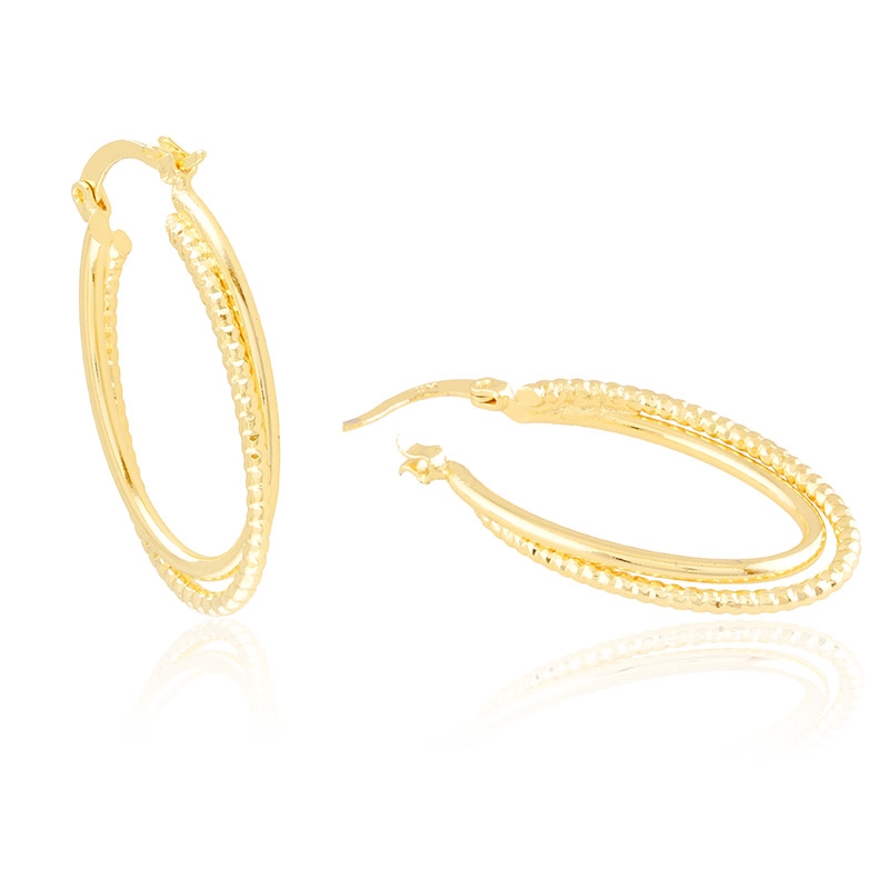 Kolczyki 14k owalne Milan EAP45302 Kolczyki 14k owalne Milan EAP45302