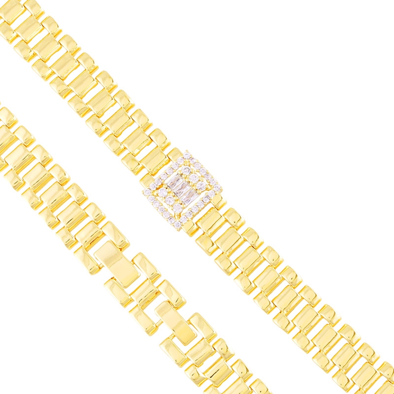 Bransoletka 14k z kryształkami Milan BP23306