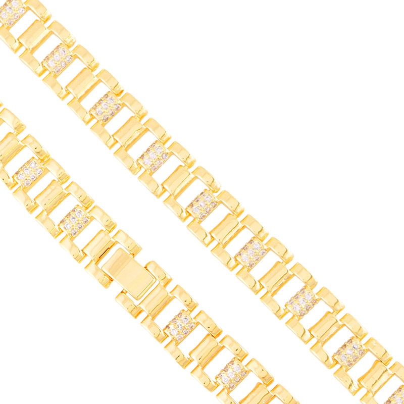 Bransoletka 14k z kryształkami Milan BP23307 Bransoletka 14k z kryształkami Milan BP23307