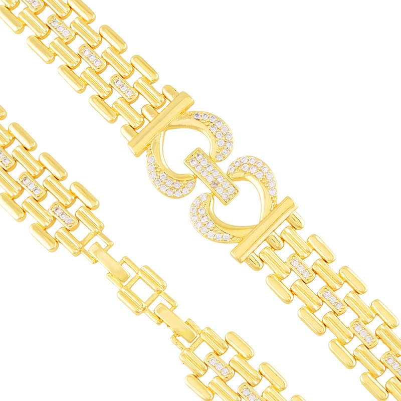 Bransoletka 14k z kryształkami Milan BP23308