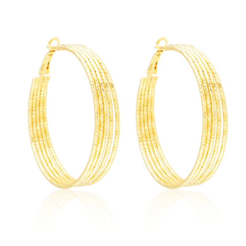 Kolczyki 14k koła 5cm Milan  EAP45434