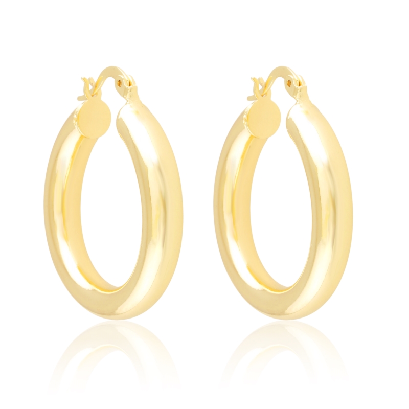 Kolczyki 14k koła 3cm Milan EAP45435 Kolczyki 14k koła 3cm Milan EAP45435