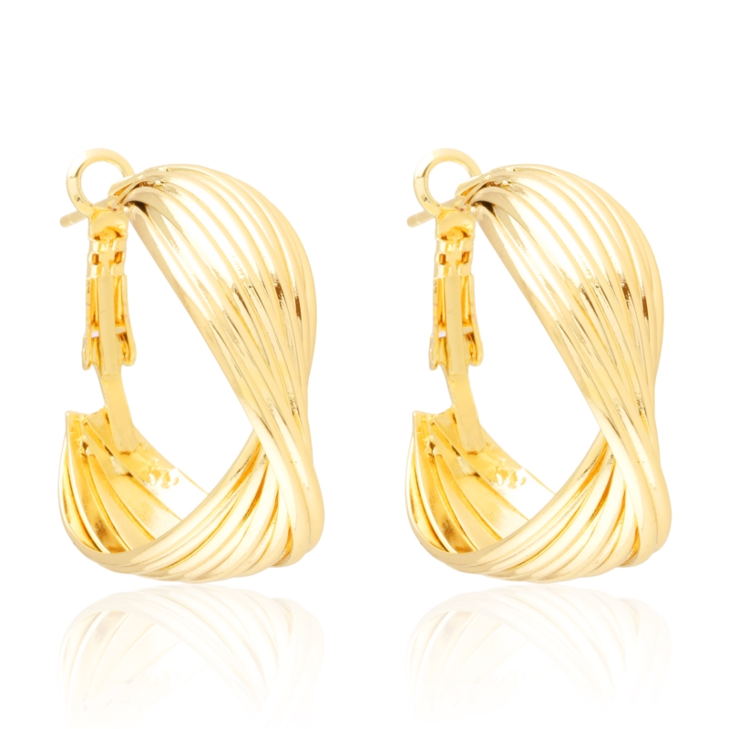 Kolczyki 14k koła 3cm Milan EAP45439 Kolczyki 14k koła 3cm Milan EAP45439