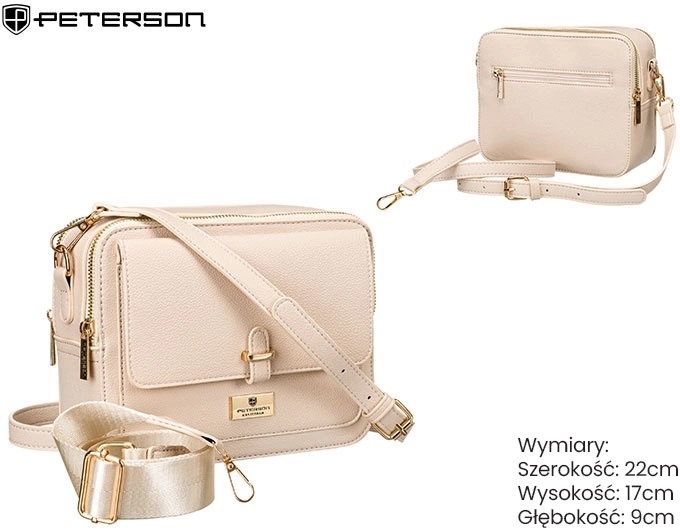 Torebka damska PTN-TOR-ALE-21 Beige TD1371 Torebka damska PTN-TOR-ALE-21 Beige TD1371