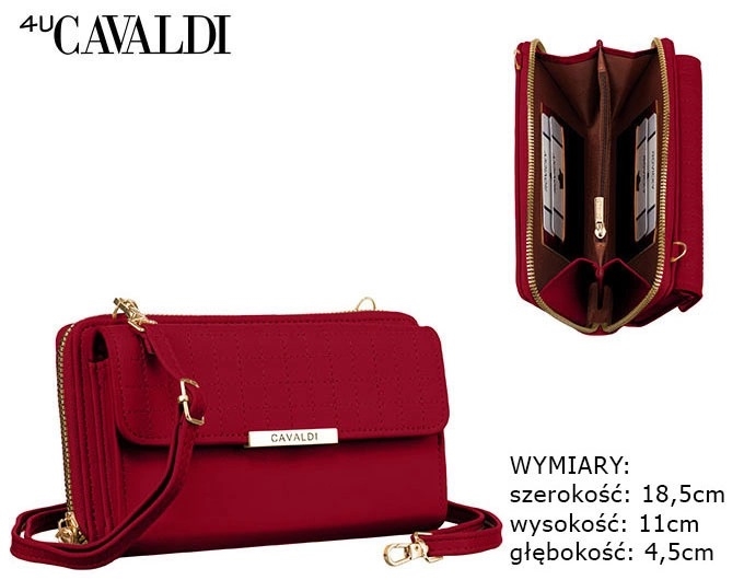 Torba crossbody M-17-1439 Red TD1383 Torba crossbody M-17-1439 Red TD1383