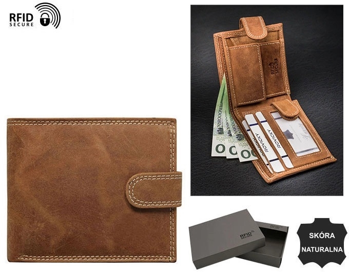 Portfel skórzany męski N0035LCHM-NL Cognac P2658 Portfel skórzany męski N0035LCHM-NL Cognac P2658
