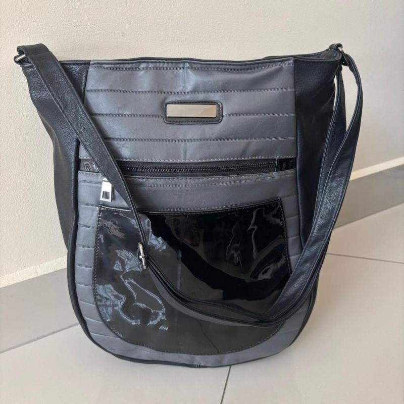Torba damska czarna 37x30cm TD1391 Torba damska czarna 37x30cm TD1391