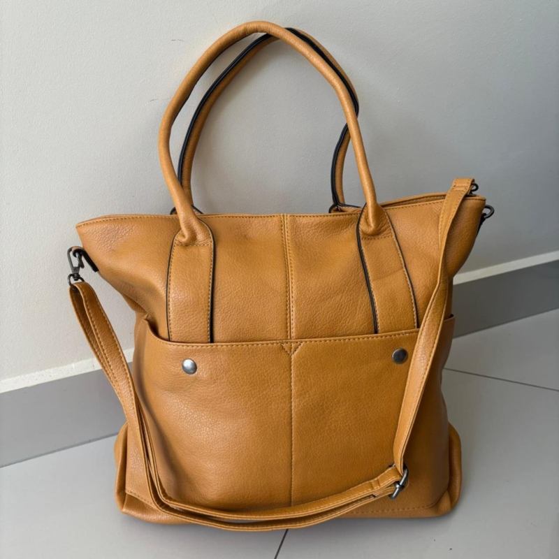 Torba damska brązowa 40x33cm TD1396 Torba damska brązowa 40x33cm TD1396