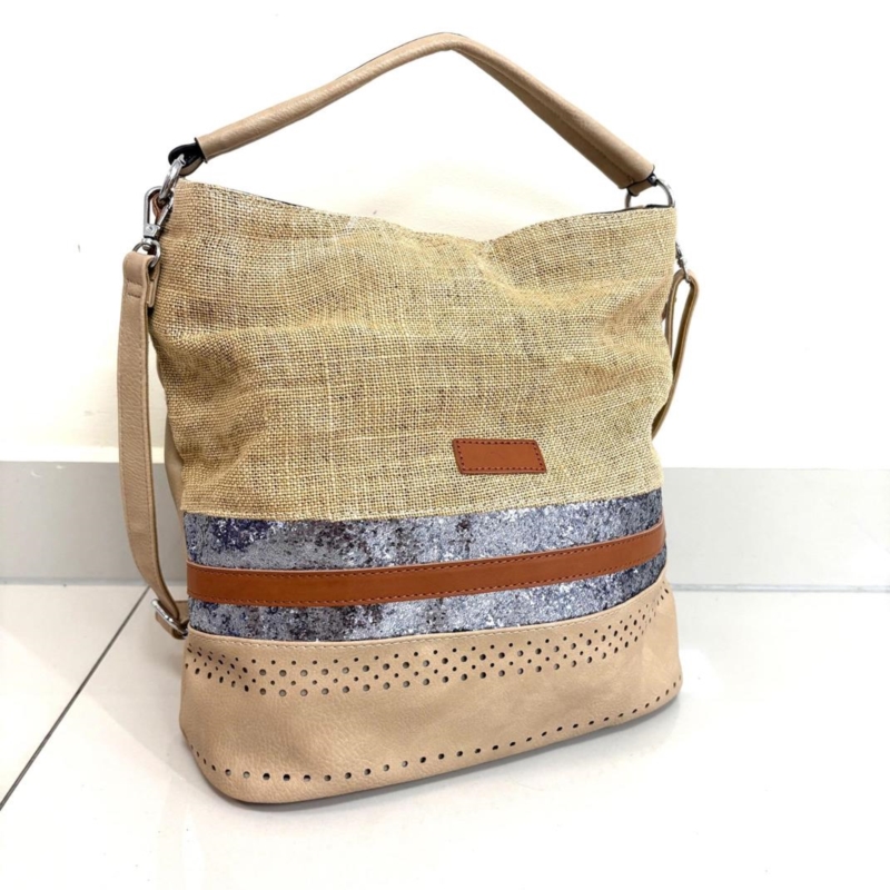 Torba damska beżowa 33x30cm TD1397 Torba damska beżowa 33x30cm TD1397