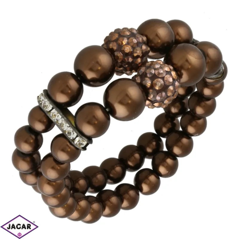 Bransoletka podwójna - brown - BRA2051 Bransoletka podwójna - brown - BRA2051