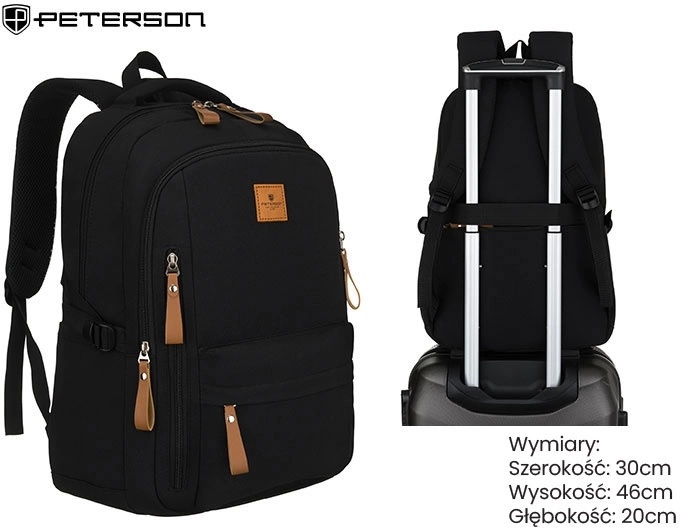 Plecak PTN BHX-01 Black PL562