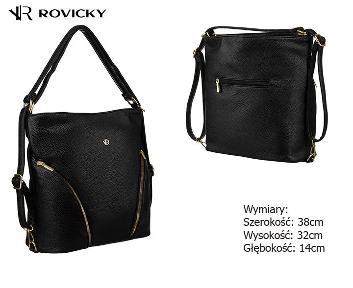 Torba plecak R-KP-18-A19 Black TD1404 Torba plecak R-KP-18-A19 Black TD1404