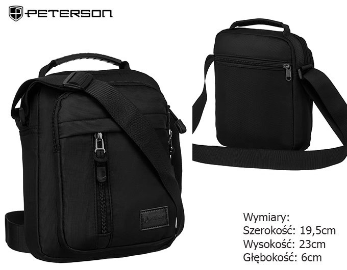 Torba męska PTN 99037 Black TM33 Torba męska PTN 99037 Black TM33
