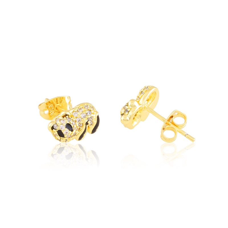 Kolczyki 14k sztyfty panda EAP45749 Kolczyki 14k sztyfty panda EAP45749