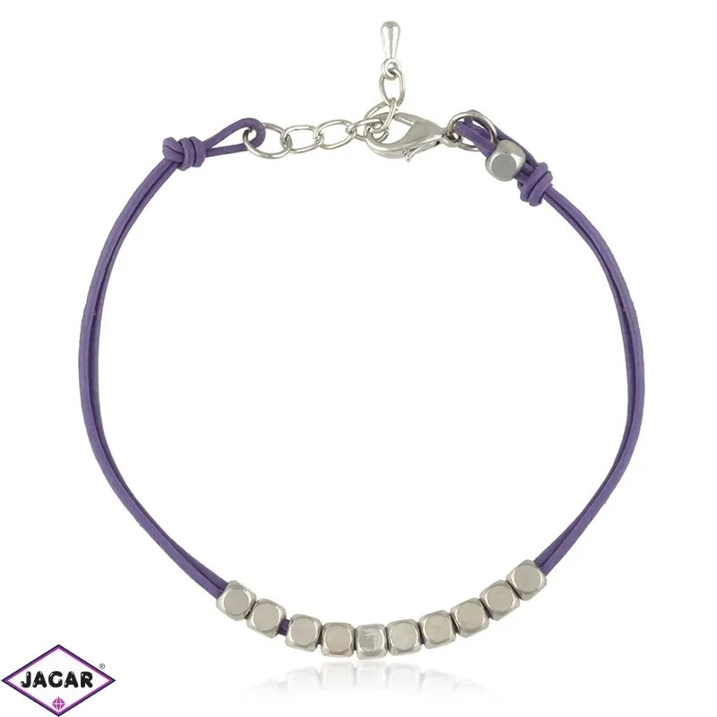 Bransoletka fioletowy sznurek - BRA2103 Bransoletka fioletowy sznurek - BRA2103
